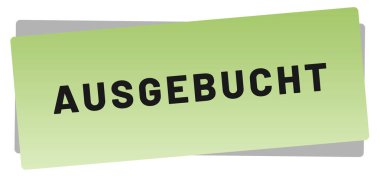 ausgebucht web Sticker Button