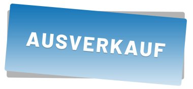 ausverkauf web Sticker Button