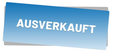 ausverkauft web Sticker Button