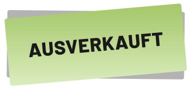 ausverkauft web Sticker Button