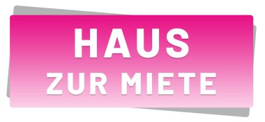   Haus zur Miete web Sticker Düğmesi