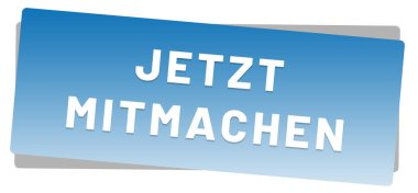 Jetzt mitmachen web Sticker Button