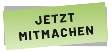 Jetzt mitmachen web Sticker Button