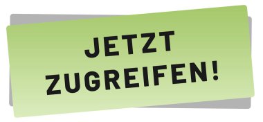 Jetzt zugreifen! web Sticker Button