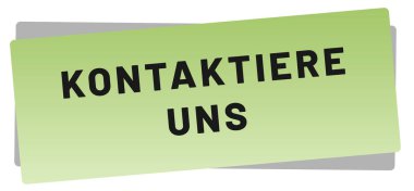 kontaktiere uns web Sticker Button