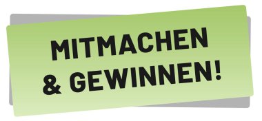  Mitmachen & Gewinnen! web Sticker Button