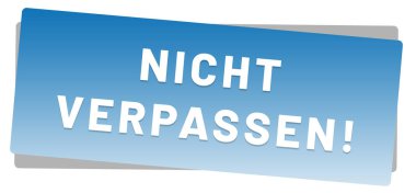 nicht verpassen web Sticker Button