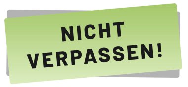 nicht verpassen web Sticker Button