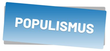 Populismus web Sticker Düğmesi
