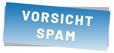  Vorsicht spam web Sticker Button