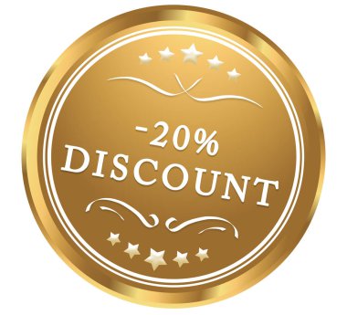 % 20 indirimli Web Yapıştırıcı Düğmesi