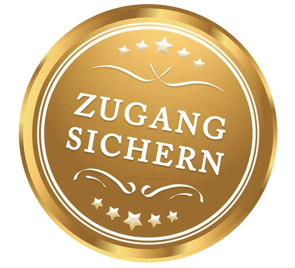 Zugang sichern Web klistermärke knappen — Stockfoto