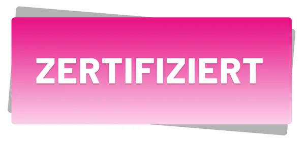 Zertifiziert web Sticker Düğmesi — Stok fotoğraf