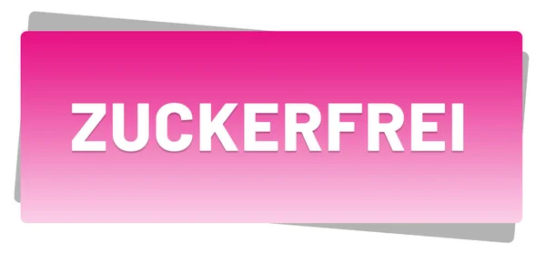 Zuckerfrei web Sticker Düğmesi — Stok fotoğraf