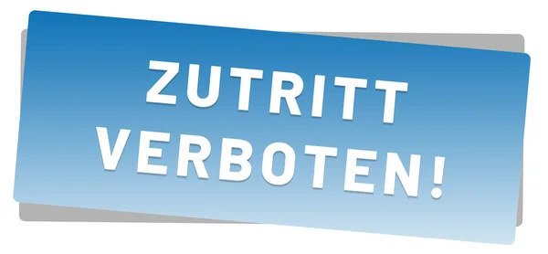 Aufkleber-Taste verbieten — Stockfoto