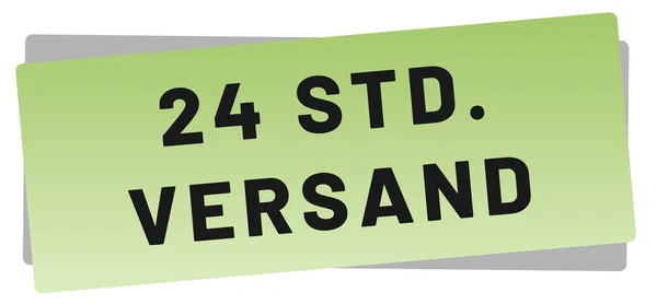 24 Std. Versand web Sticker Button — Stockfoto