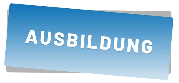 Ausbildung web Sticker Button — Stock Photo, Image