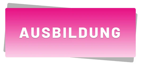 Ausbildung web Sticker Button — 스톡 사진