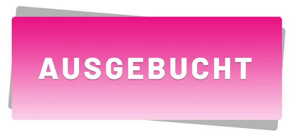 Ausgebucht 웹 스티커 버튼 — 스톡 사진