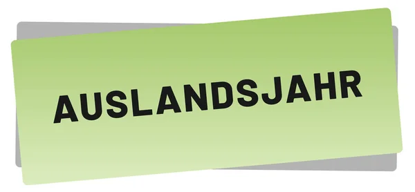 Auslandsjahr web Sticker Button — Stockfoto