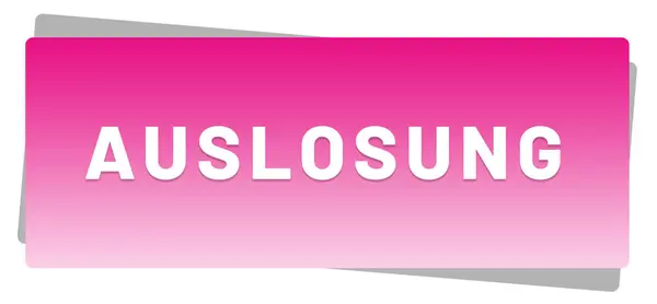 Auslosung web Sticker Button — стокове фото