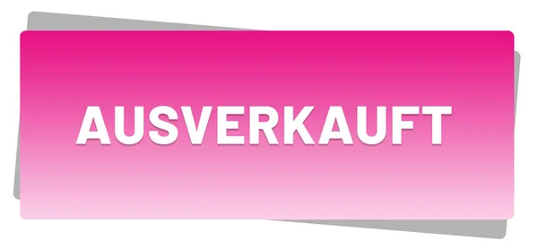 Ausverkauft web Sticker按钮 — 图库照片