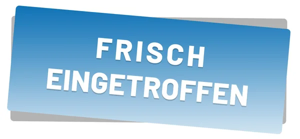 Frisch eingetroffen web Sticker Button — Stock Photo, Image