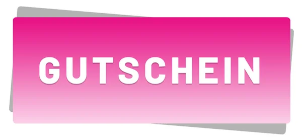 Gutschein web Sticker Button — стокове фото