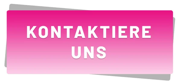 Kontaktiere uns web Sticker Button — 스톡 사진