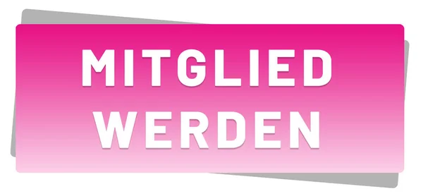 Mitglied werden web Sticker Düğmesi — Stok fotoğraf