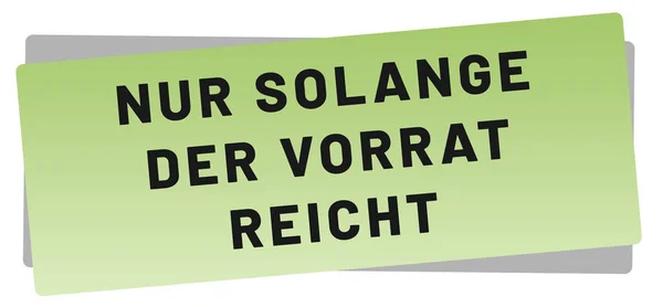 Nur Solange der Vorrat Reicht Web naklejka przycisk — Zdjęcie stockowe