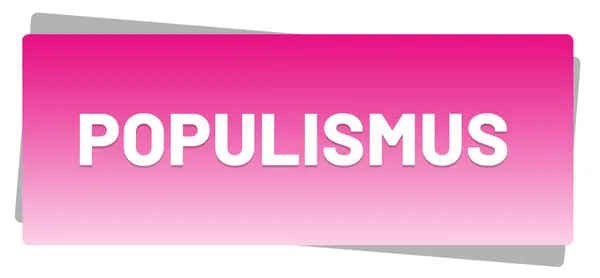 Populismus web Sticker Button — Stock Photo, Image