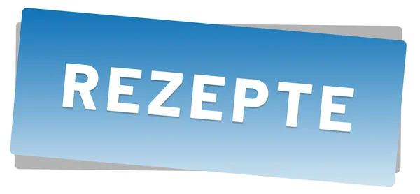 Rezepte Web-Sticker-Taste — Stockfoto