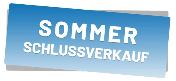 Sommerschlussverkauf Web Sticker Button — Stockfoto