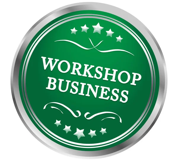 Workshop Business web Sticker Button — Stock Photo, Image