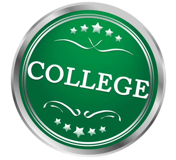 Adesivo web del college pulsante — Foto Stock