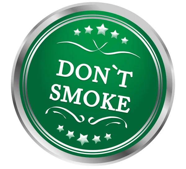 Don 't smoke web Sticker — стоковое фото