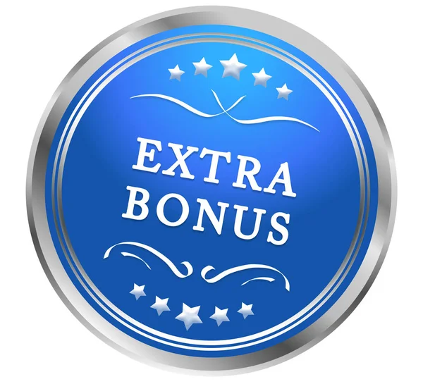 Extra bonus Web sticker knop — Stockfoto