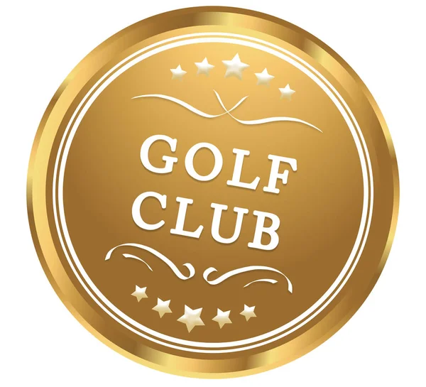Pulsante adesivo web Golf Club — Foto Stock