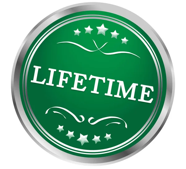 Lifetime web Sticker Button — Stock Photo, Image