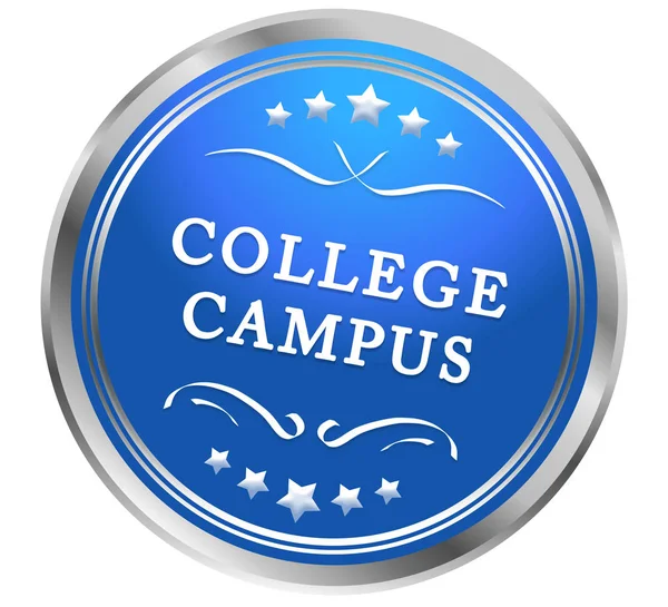 College Campus Web Sticker Schaltfläche — Stockfoto