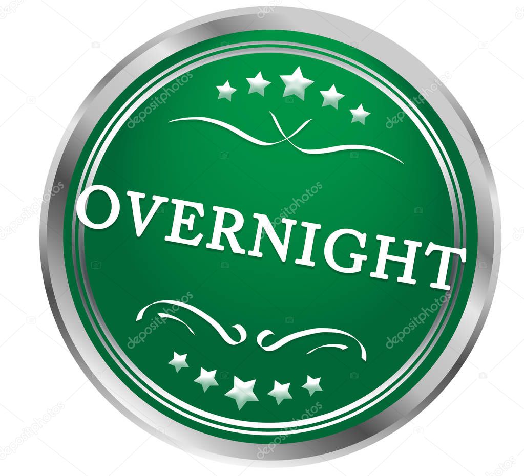 Overnight web Sticker Button