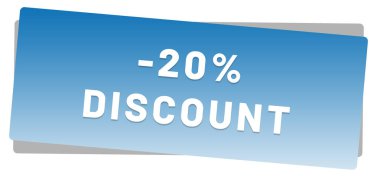 % 20 indirimli Web Yapıştırıcı Düğmesi