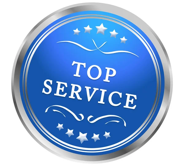 Top Service Przycisk naklejki internetowej — Zdjęcie stockowe