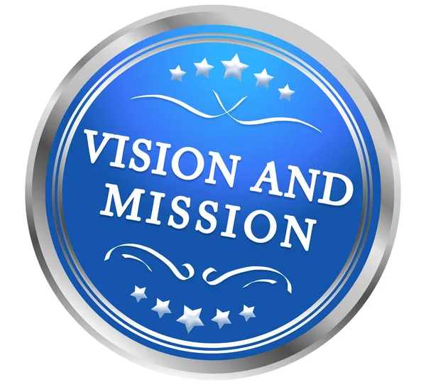 Vision et mission web Autocollant Bouton — Photo
