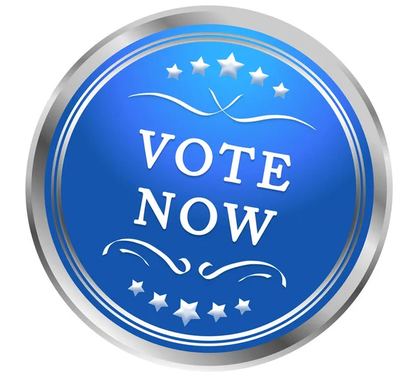 Votar ahora web Pegatina Botón —  Fotos de Stock