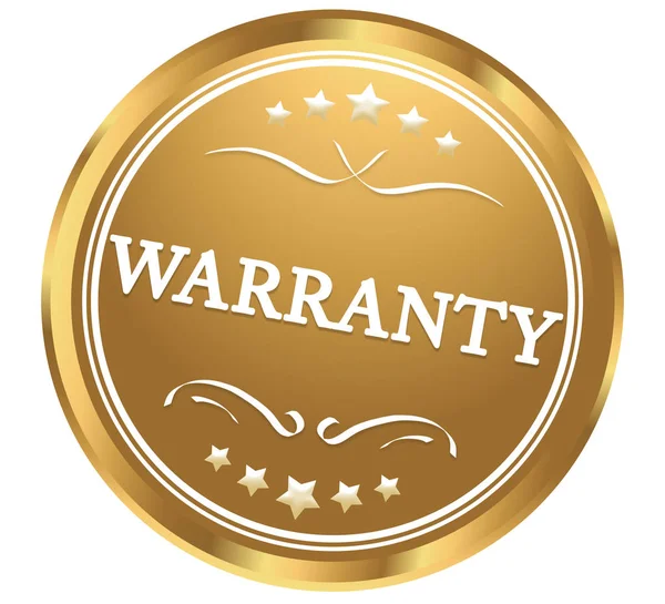 Warranty web Sticker Button — Stock Photo, Image