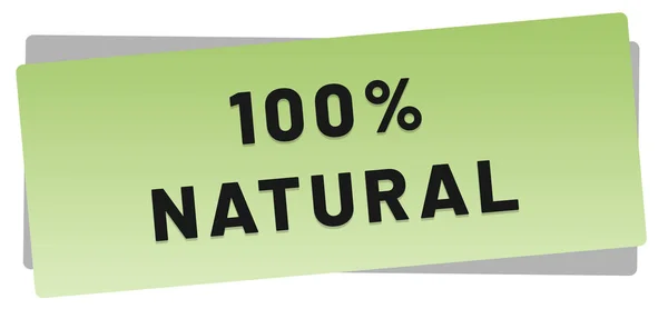 100% natürliche Web-Sticker-Taste — Stockfoto