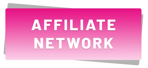 Affiliate Network webes matrica Button — Stock Fotó