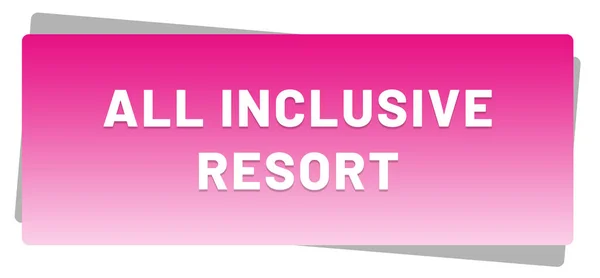 All Inclusive Resort Web sticker knop — Stockfoto